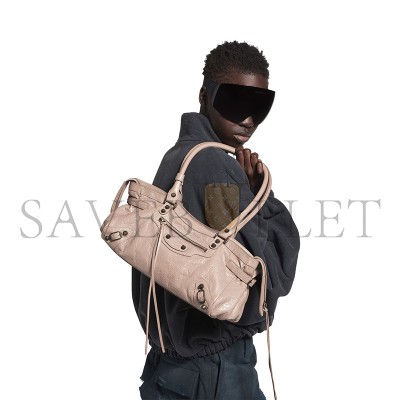 BALENCIAGA WOMEN'S LE CITY BAG EAST-WEST IN SESAME 8457042ABEK2914 (40*18*15cm) BALENCIAGA WOMEN'S LE CITY BAG EAST-WEST IN SESAME 8457042ABEK2914 (40*18*15cm)